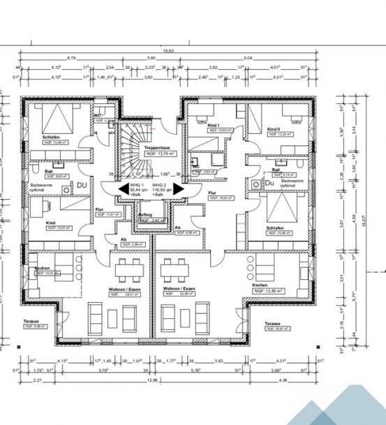 Haus 3 - Erdgeschoss_bemaßt