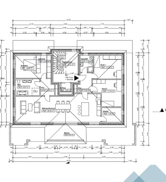 Haus 3 - Penthouse_bemaßt